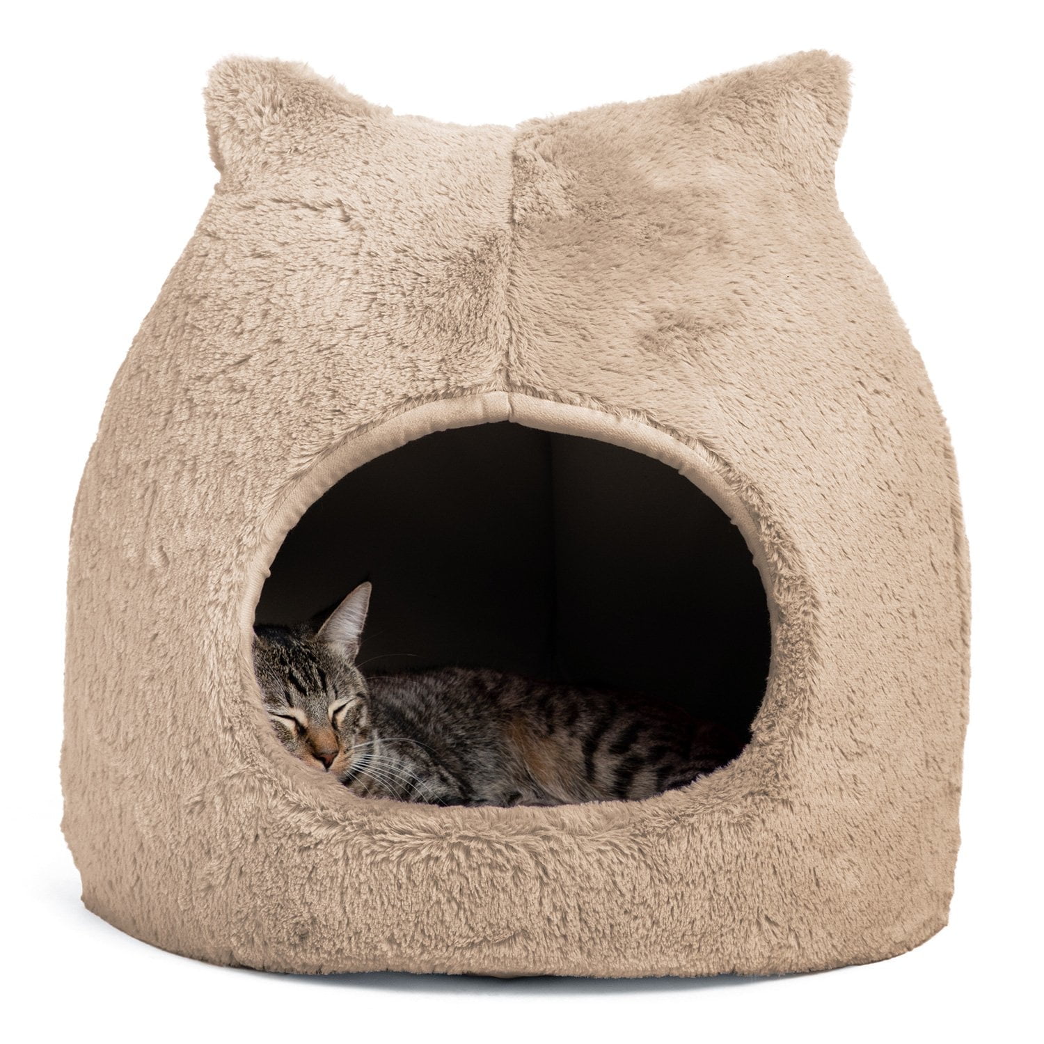 Best Friends by Sheri Meow Hut Fur Pet Cat Bed Standard