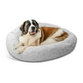 thumbnail image 1 of Best Friends by Sheri The Original Calming Donut Dog and Cat Bed in Lux Fur Gray, Extra Large 45x45", 1 of 6