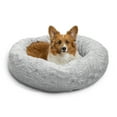 thumbnail image 1 of Best Friends by Sheri The Original Calming Donut Dog and Cat Bed in Lux Fur Gray, Medium 30"x30", 1 of 6
