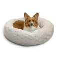 thumbnail image 1 of Best Friends by Sheri The Original Calming Donut Dog and Cat Bed in Lux Fur Oyster, Medium 30x30", 1 of 6
