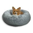 thumbnail image 1 of Best Friends by Sheri The Original Calming Donut Dog and Cat Bed in Shag Fur Gray, Medium 30x30", 1 of 6
