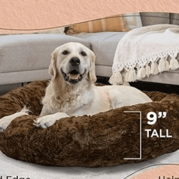 Best Friends by Sheri The Original Calming Donut Dog and Cat Bed