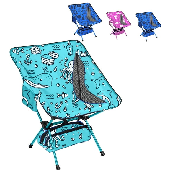 Kids Camping Chair | Ultra Compact, Lightweight and Heavy Duty | Foldable Backpacking Chair for Camping, Beach, and Lawn - Kids size (6+)