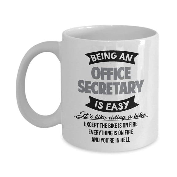 Best Funny Office Secretary Bikers Coffee & Tea Gift Mug