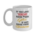 thumbnail image 1 of Best Funny Secretary Secretaries Wine Coffee & Tea Gift Mug, 1 of 4
