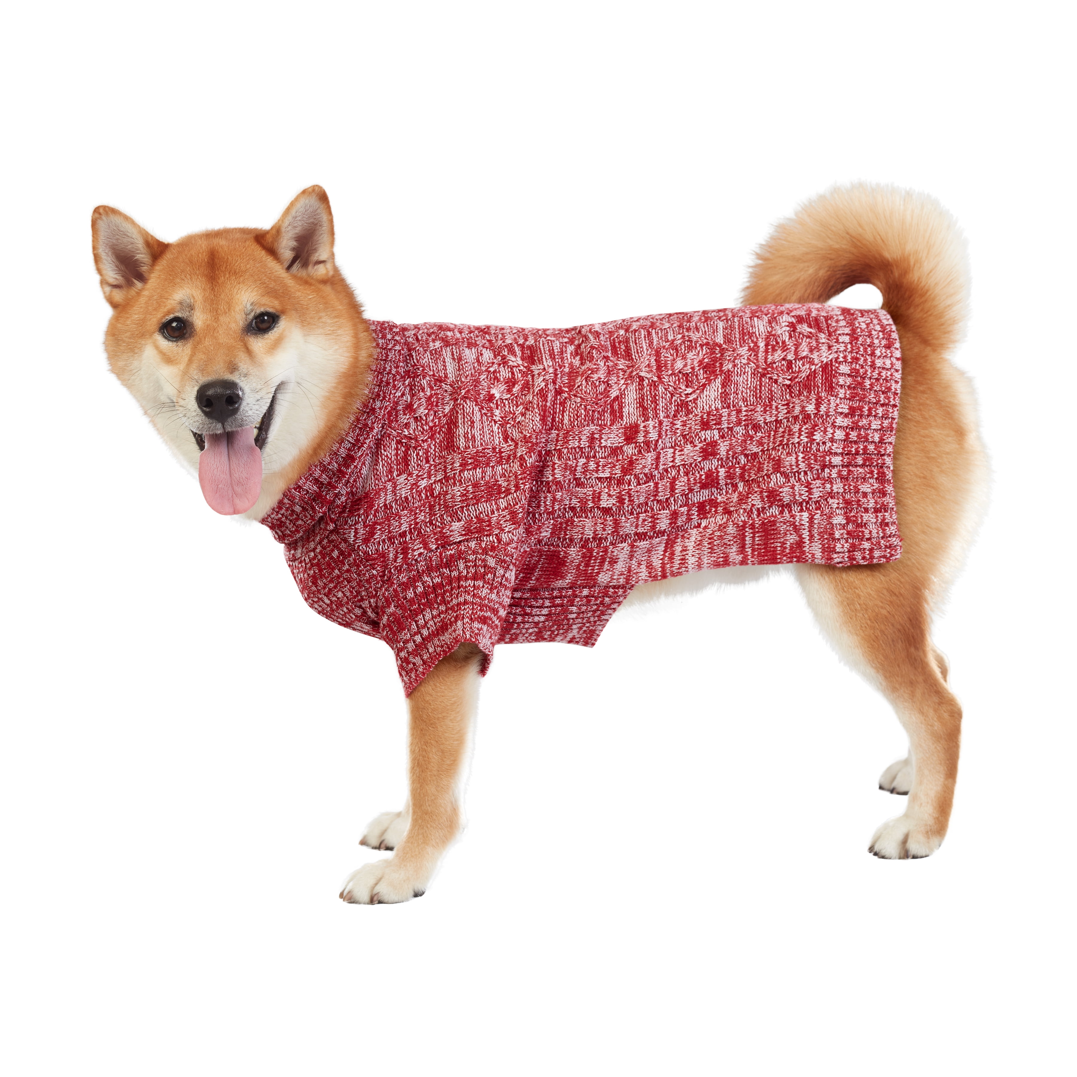 Best Furry Friends Turtleneck Sweater for Dogs or Cats, Speckled Brick, X-Large