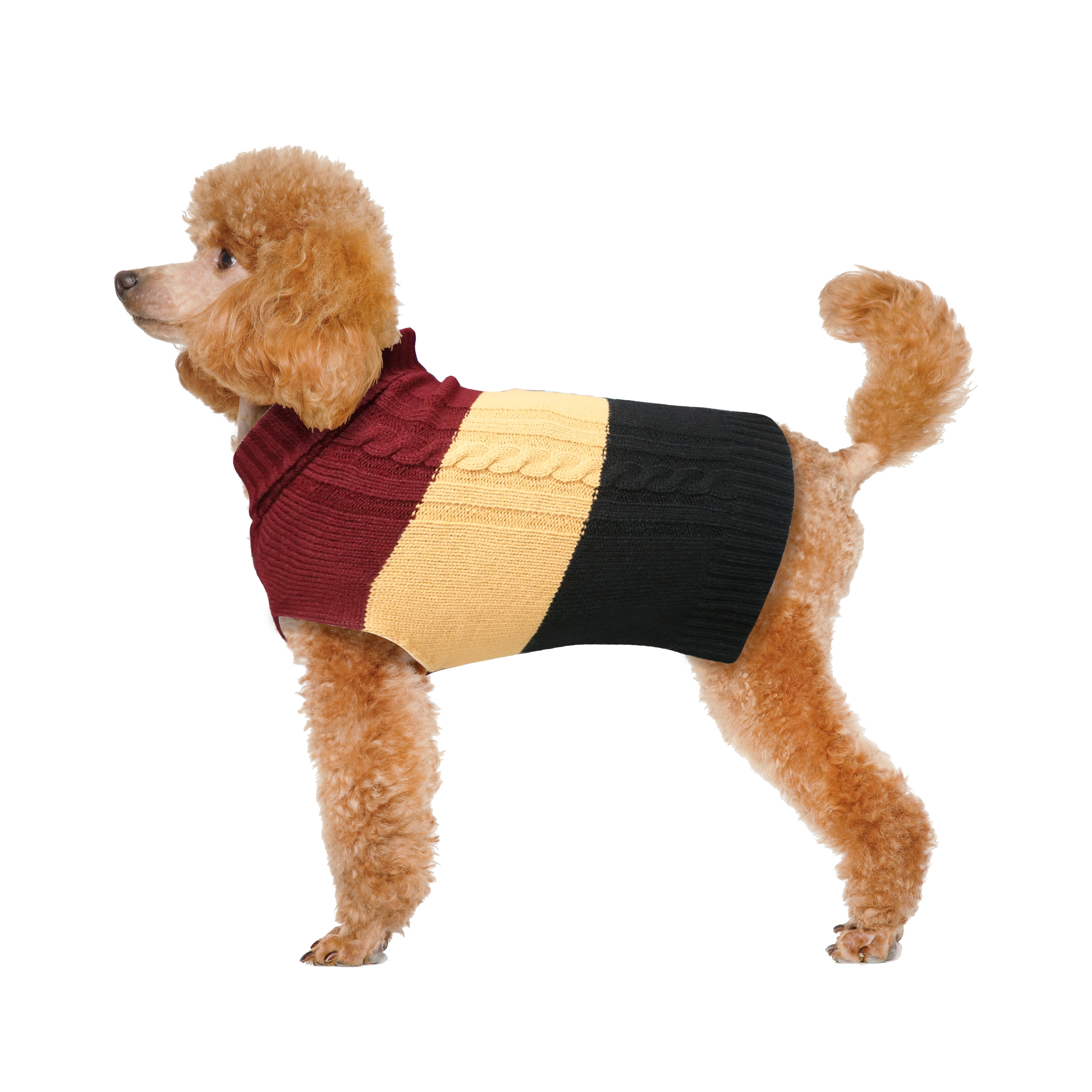 Best Furry Friends Sweater for Dogs or Cats, Cider Stripe, X-Large