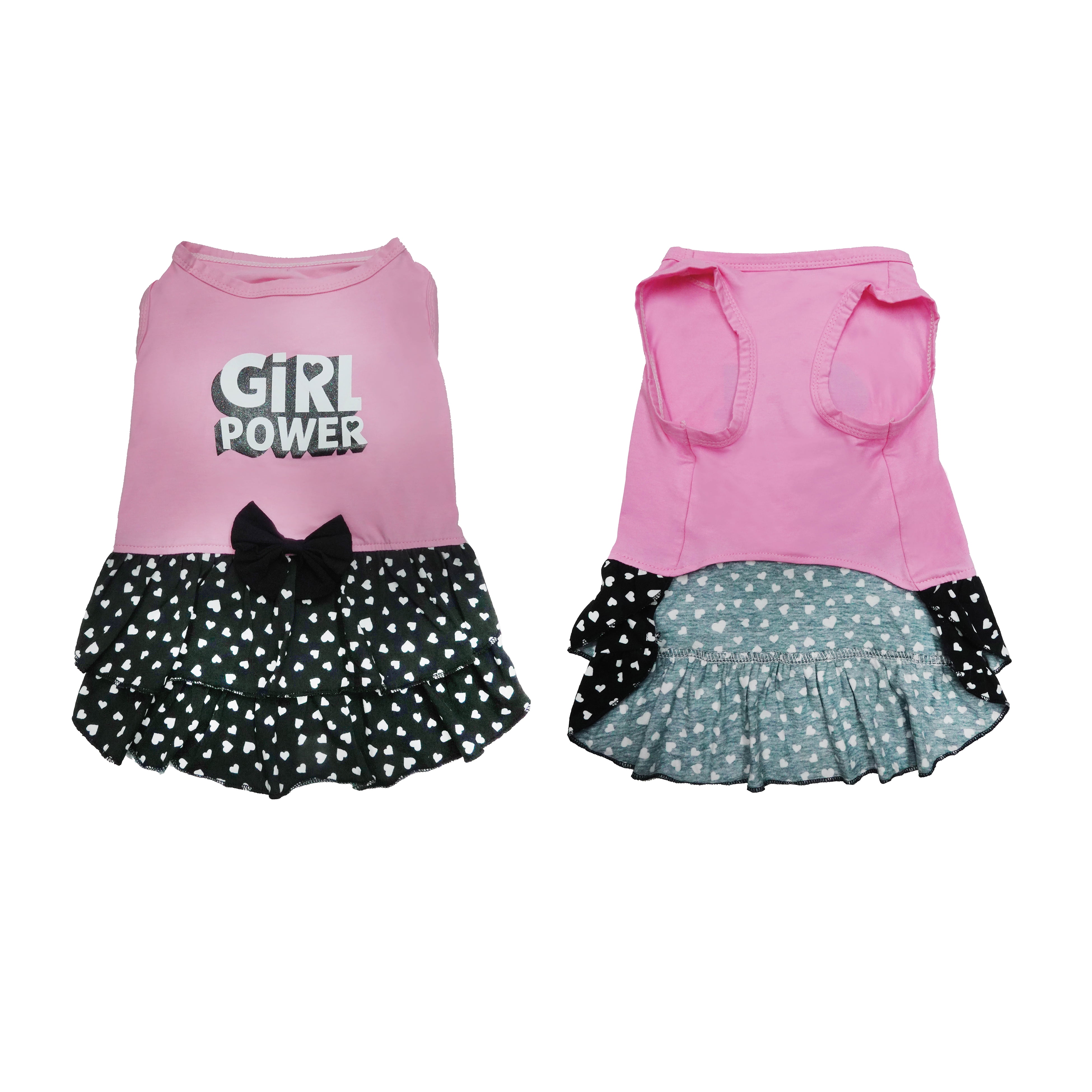 Best Furry Friends Dress for Dogs or Cats, Girl Power, Medium