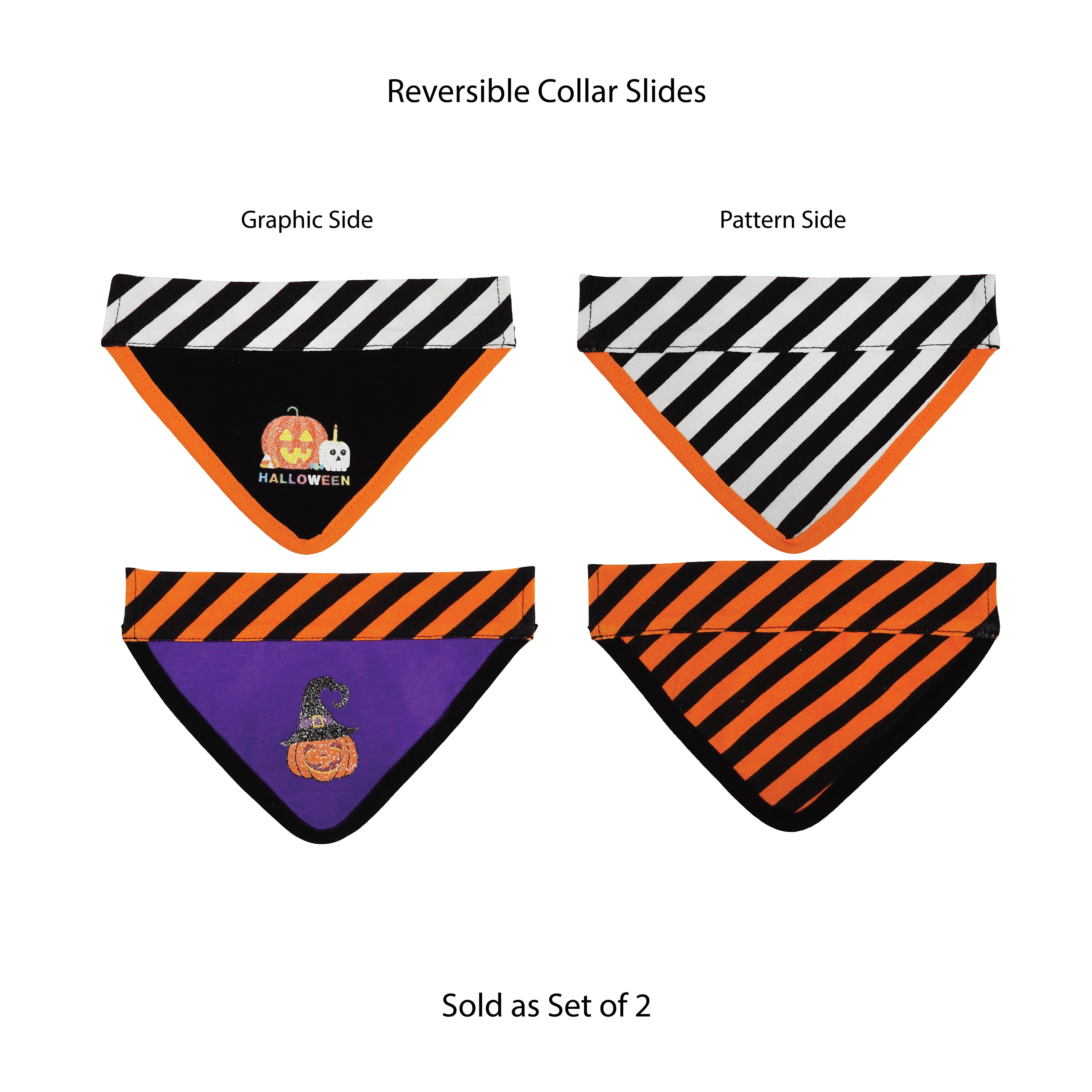Best Furry Friends Collar Slide (Set of 2), Halloween, Small/Medium