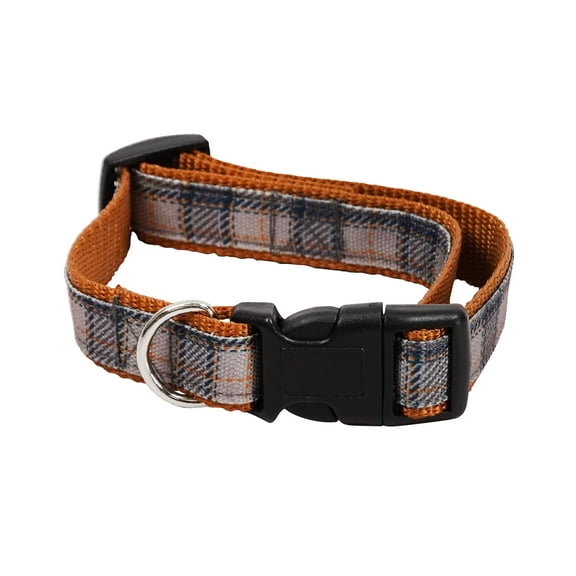 Best Furry Friends Dog Collar, Harvest Plaid, Small/Medium