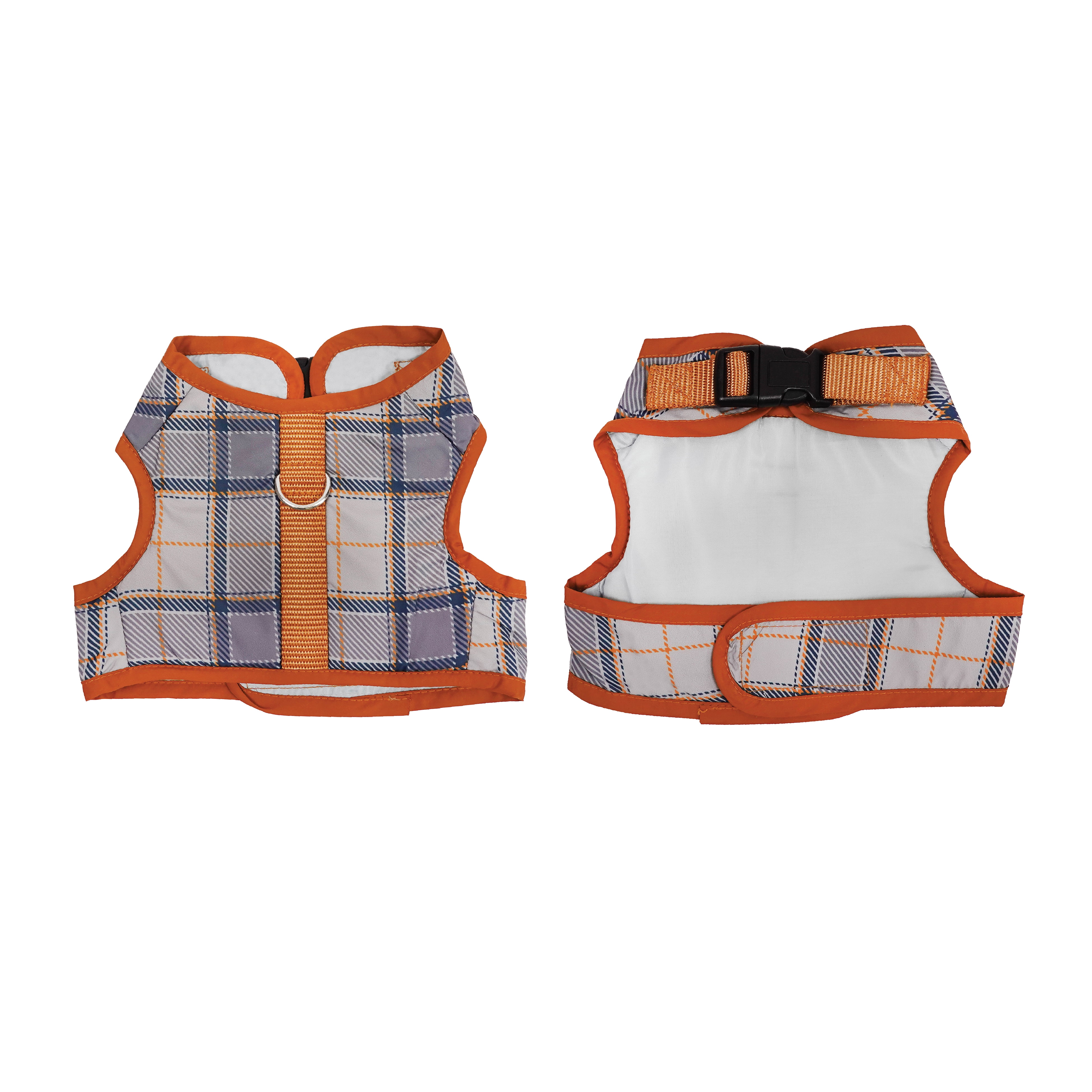 Best Furry Friends Harness for Dogs or Cats, Harvest Plaid, Small/Medium