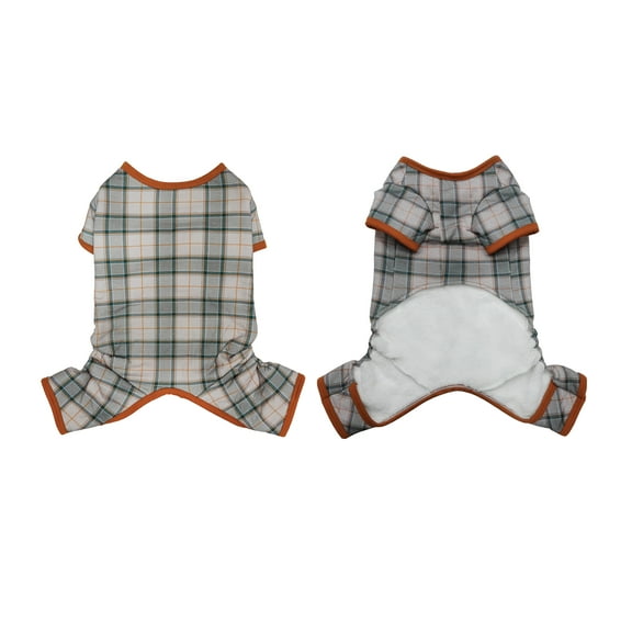 Best Furry Friends Pajama for Dogs or Cats, Harvest Plaid, Medium