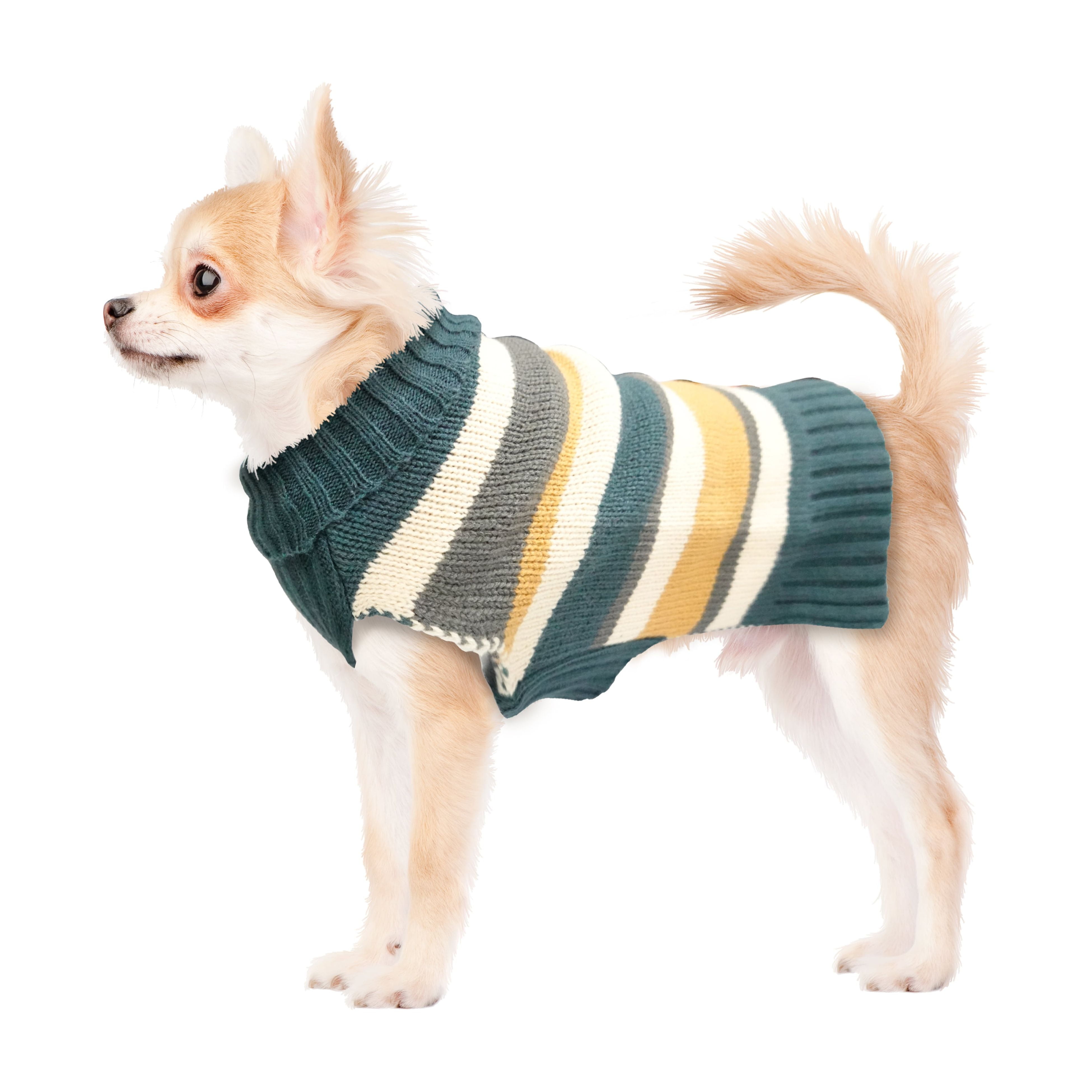 Best Furry Friends Sweater for Dogs or Cats, Harvest Stripe, X-Small