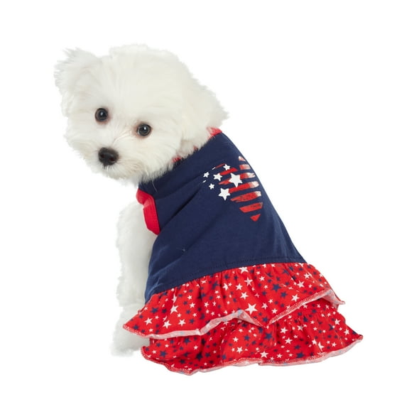 Best Furry Friends Dress for Dogs or Cats, Heart, Medium