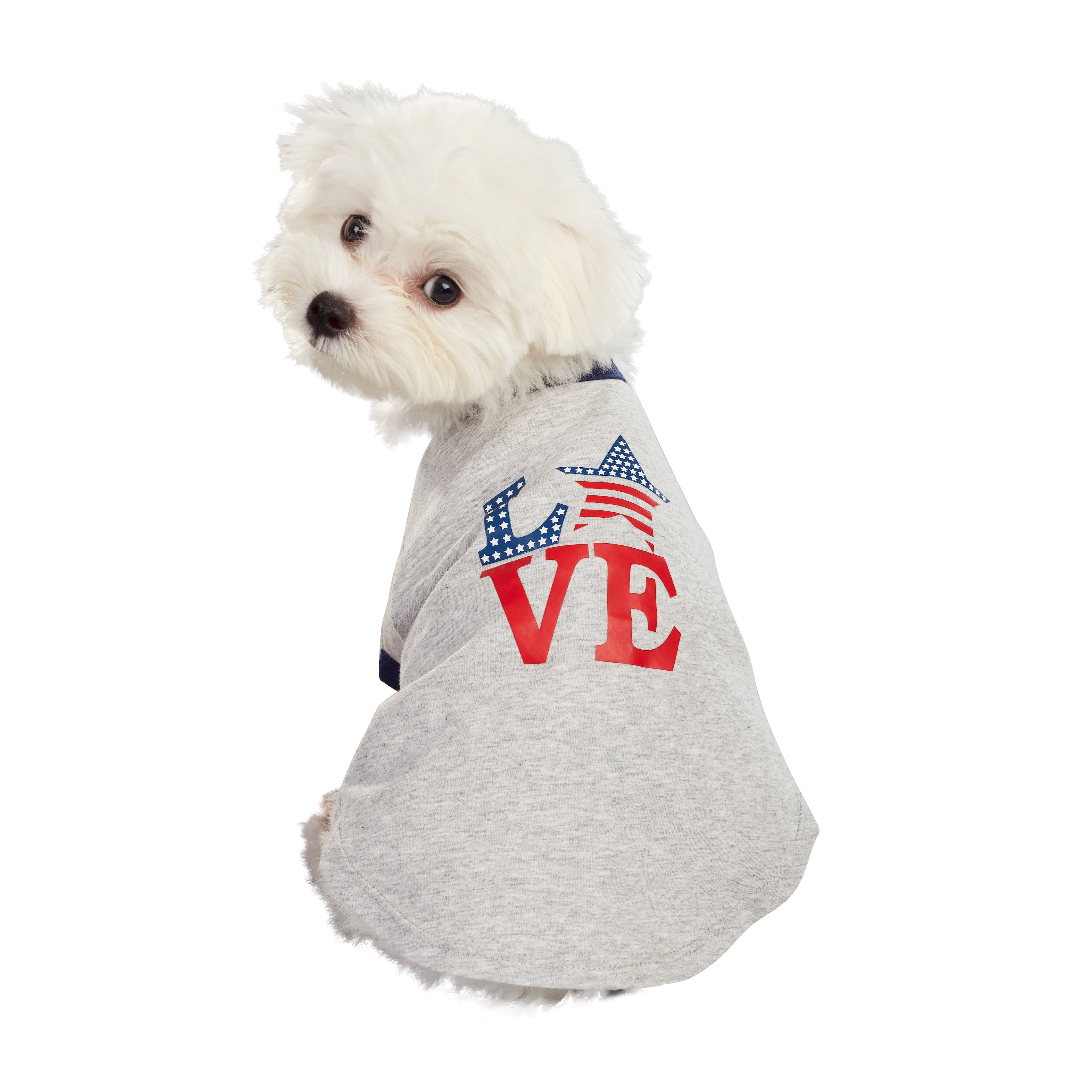 Best Furry Friends T-Shirt for Dogs or Cats, Patriotic Love, Small