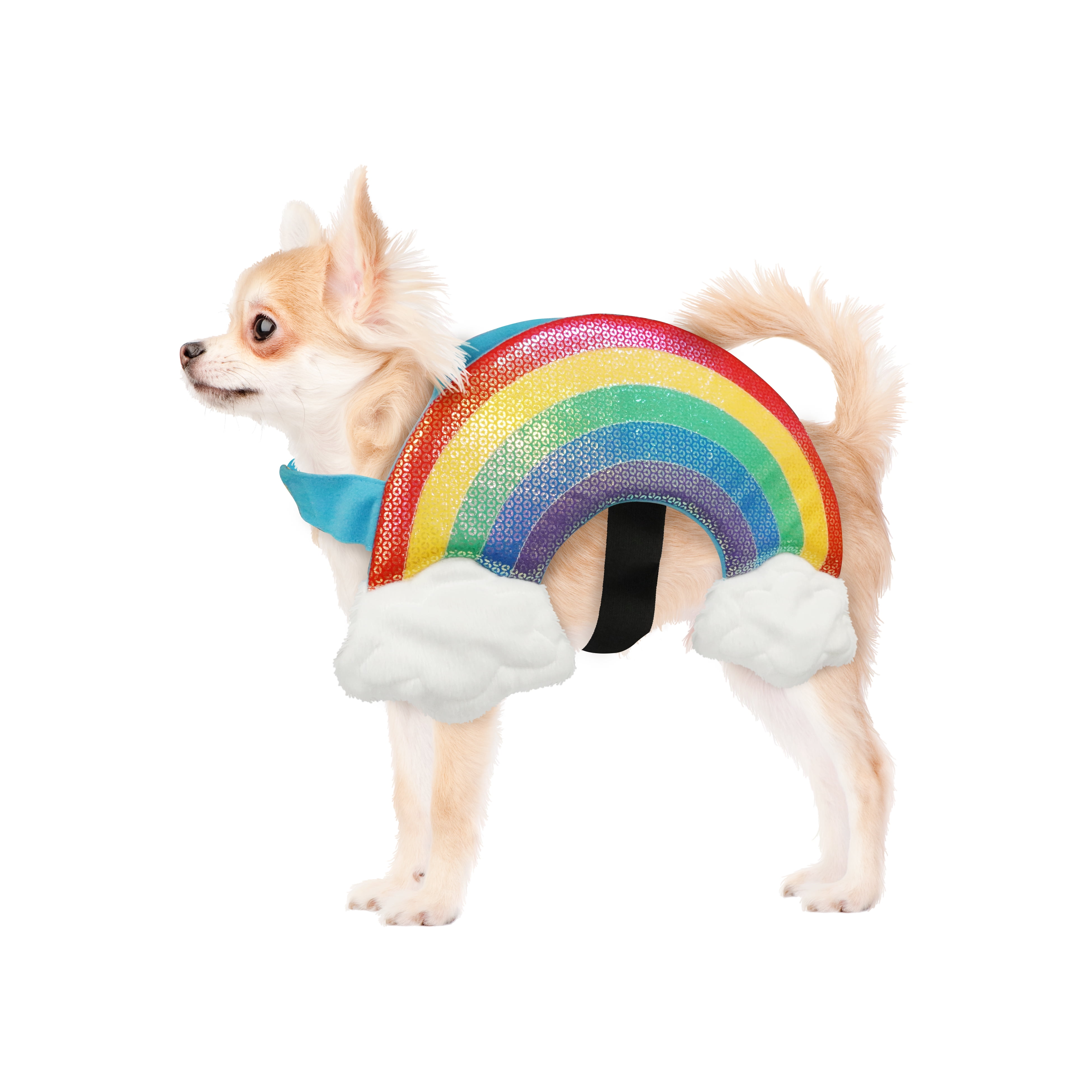 Best Furry Friends Costume for Dogs or Cats, Rainbow, Small