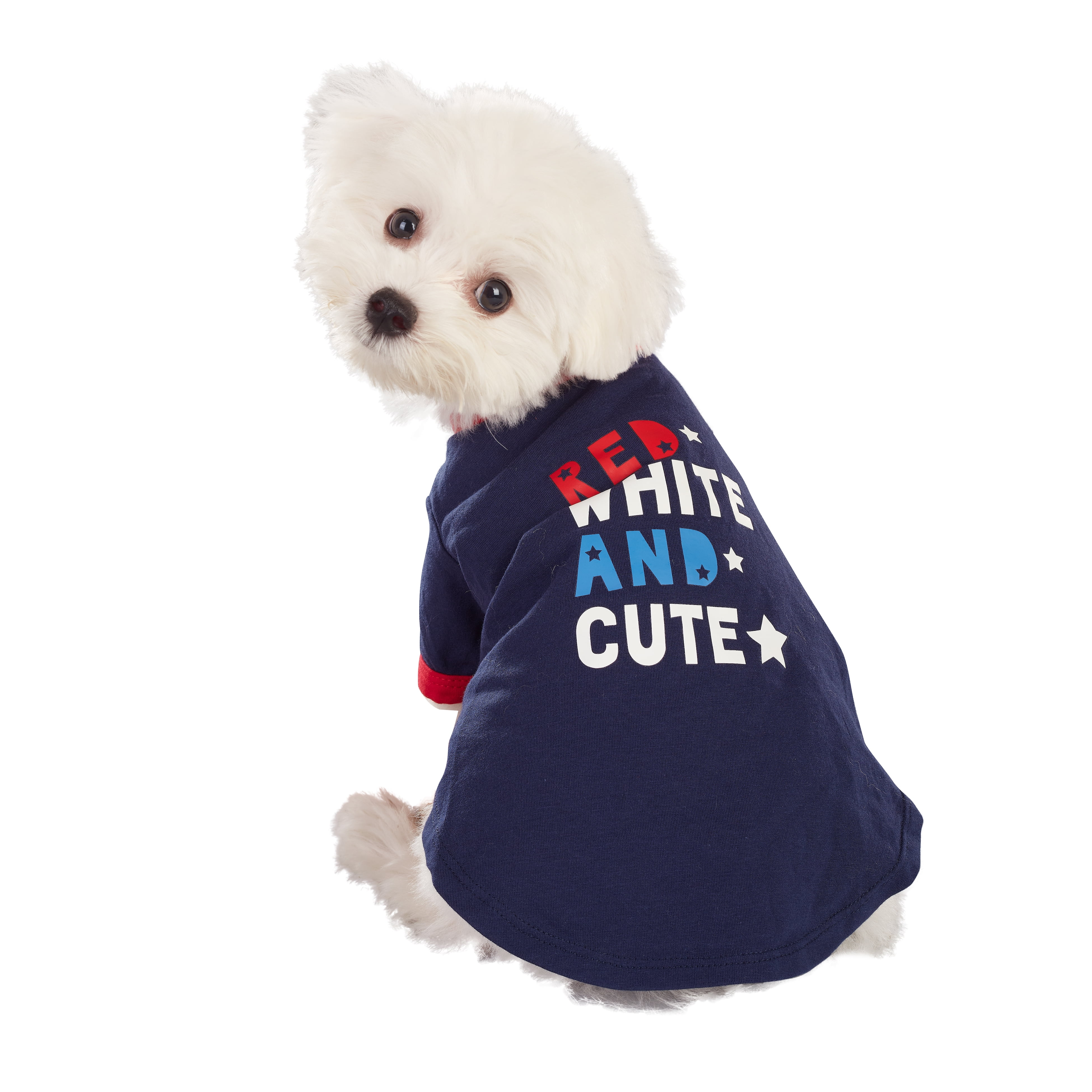 Best Furry Friends T-Shirt for Dogs or Cats, Red White & Cute, X-Large