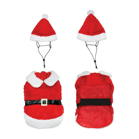 Best Furry Friends Costume for Dogs or Cats, Santa, Large
