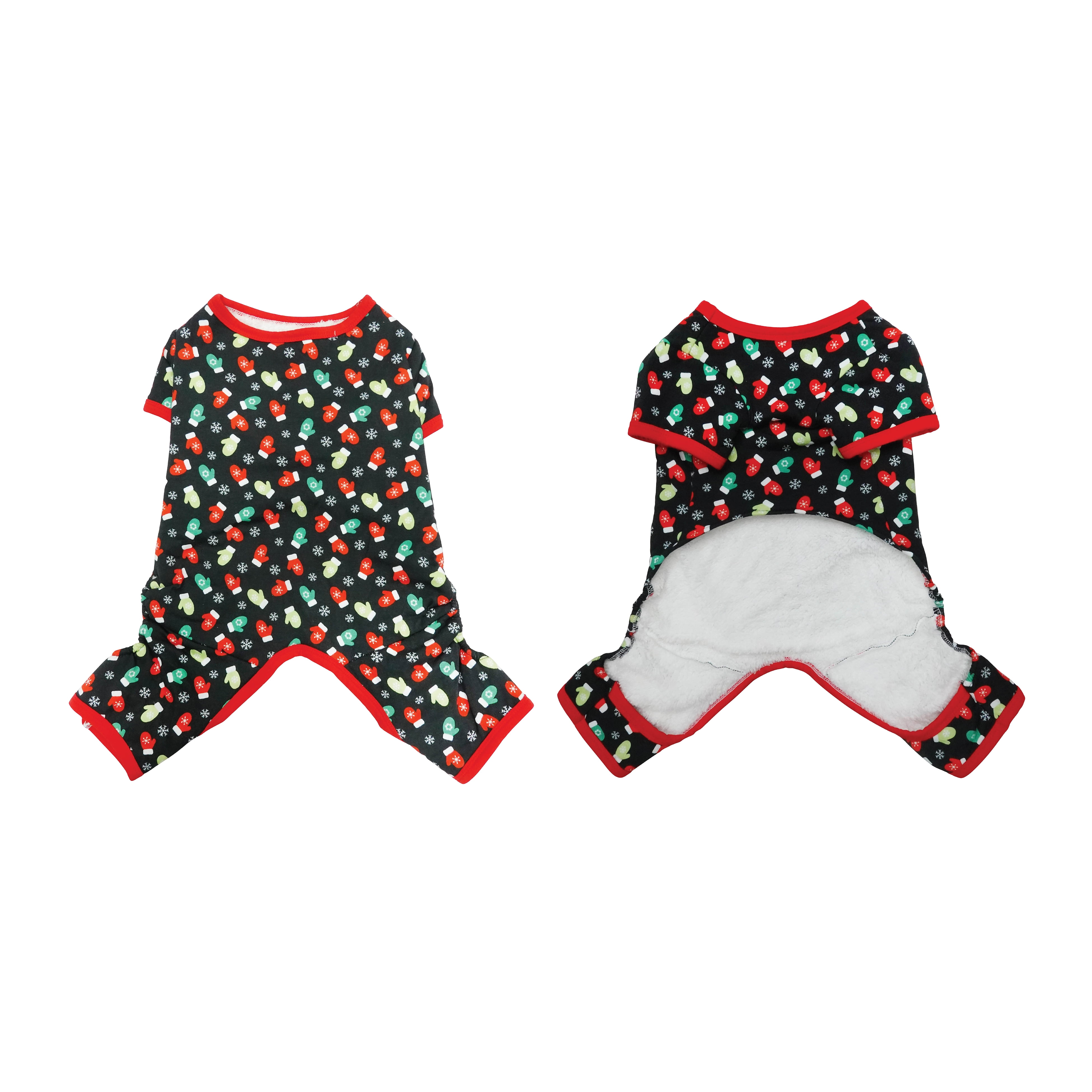 Best Furry Friends Pajama for Dogs or Cats, Snow Mitten, Medium