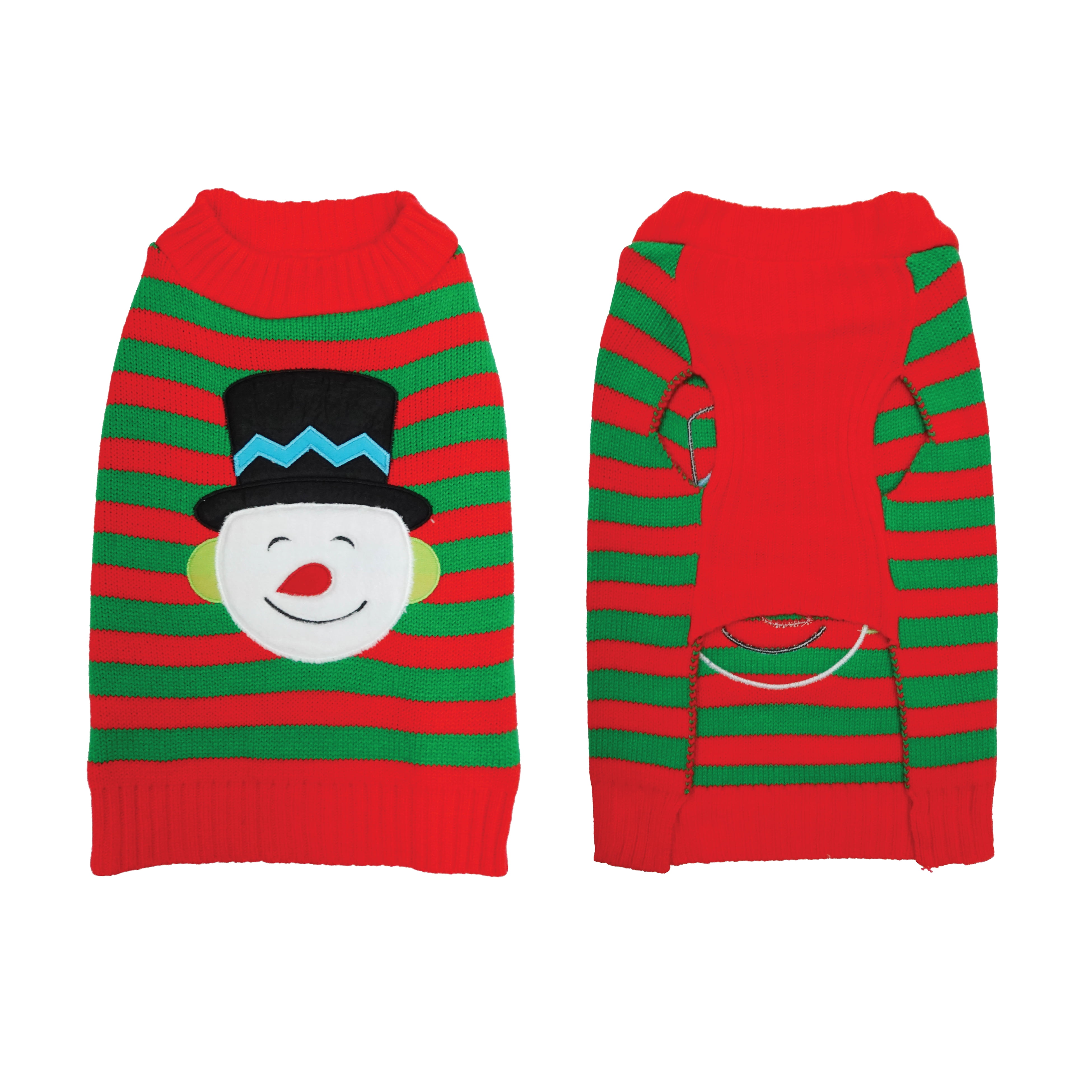 Best Furry Friends Sweater for Dogs or Cats, Snowman, Small
