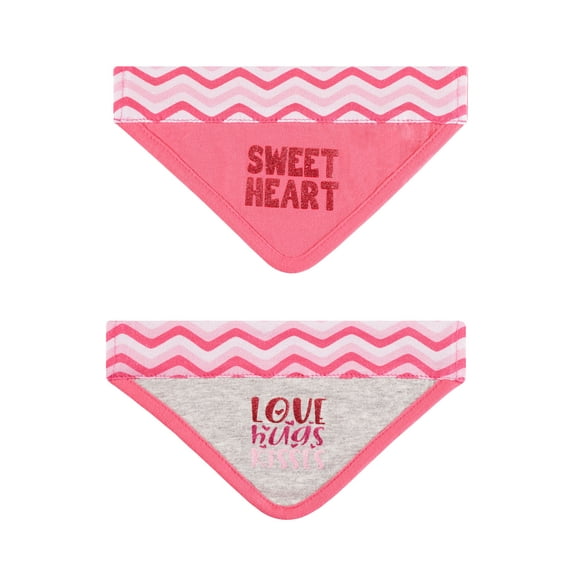 Best Furry Friends Bandana Collar Slide for Dogs or Cats (set of 2), Valentines, Large/X-Large