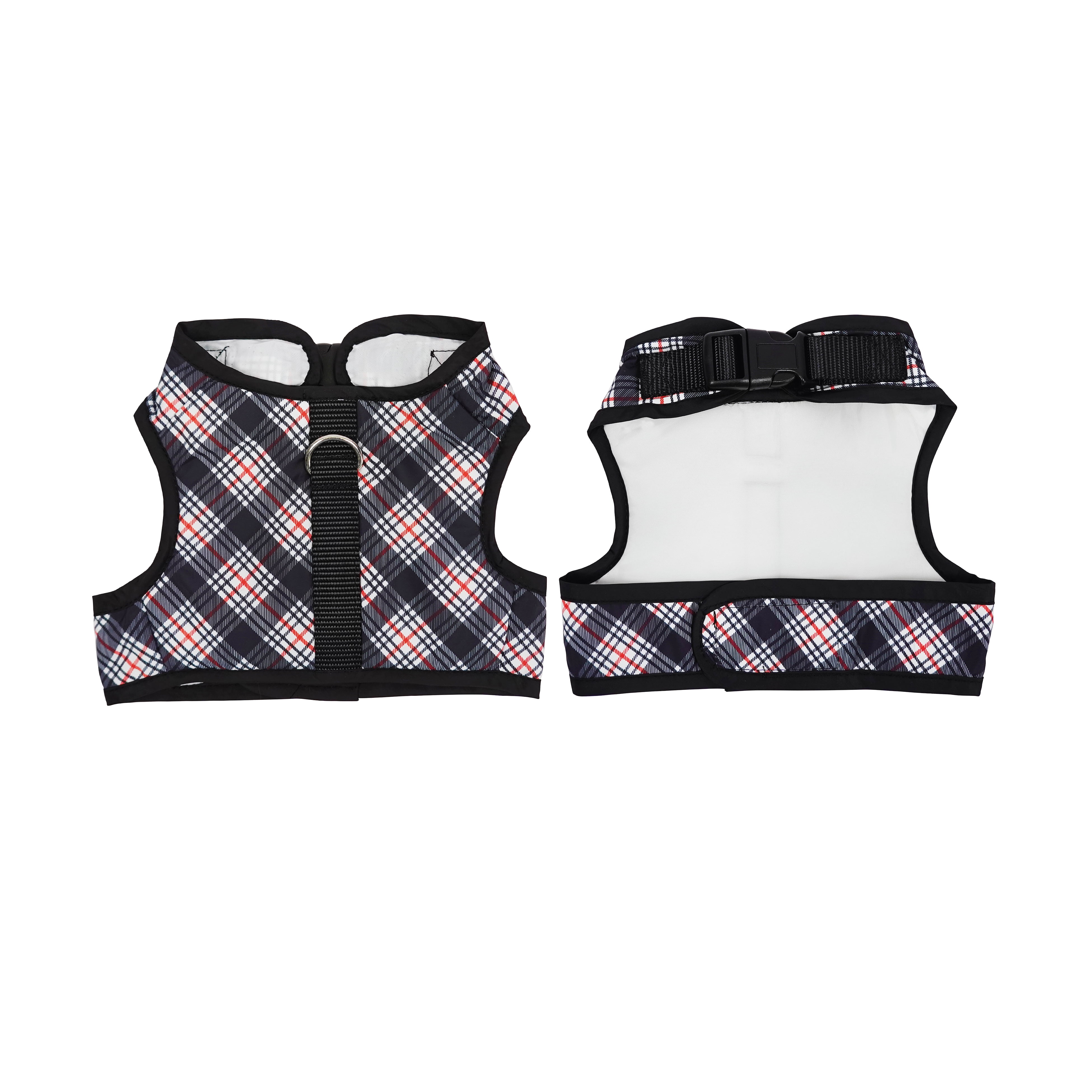 Best Furry Friends Harness for Dogs or Cats, Winter Plaid, Large/X-Large