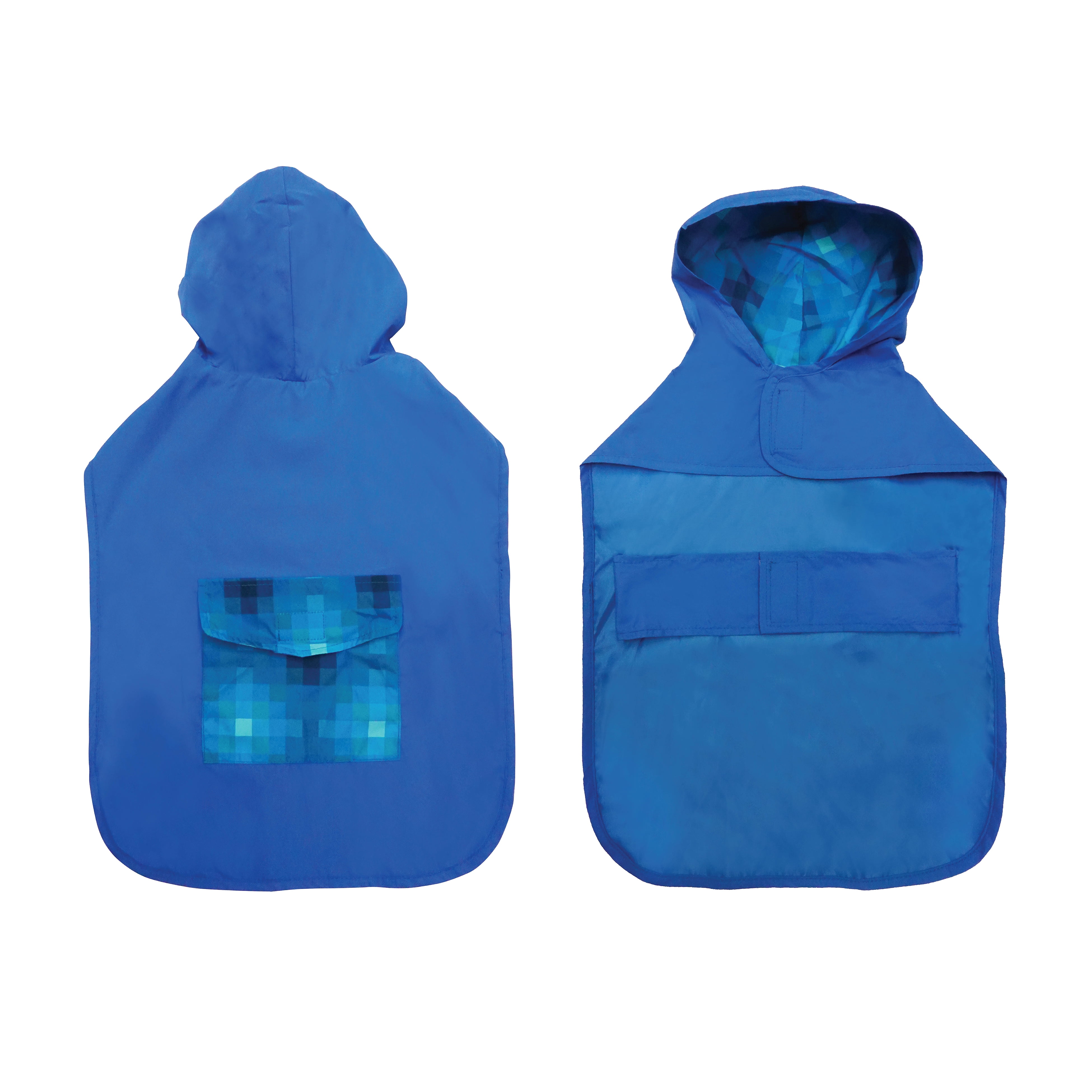 Best Furry Friends Raincoat for Dogs or Cats, Blue Ombre, Medium