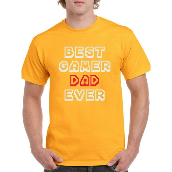 Best Gamer Dad Ever Men T-Shirt, Male Small