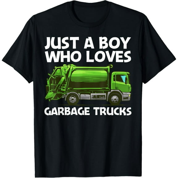 Best Garbage Truck For Boys Kids Waste Management Garbage T-Shirt100%cotton