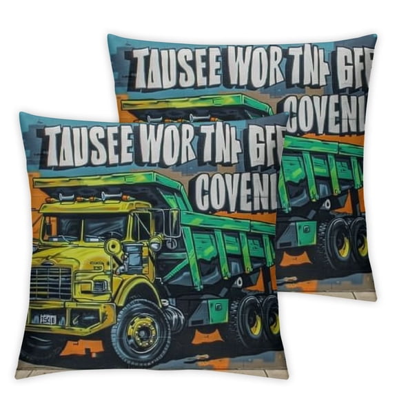Best Garbage Truck For Men Women Waste Management Garbage Throw Pillow