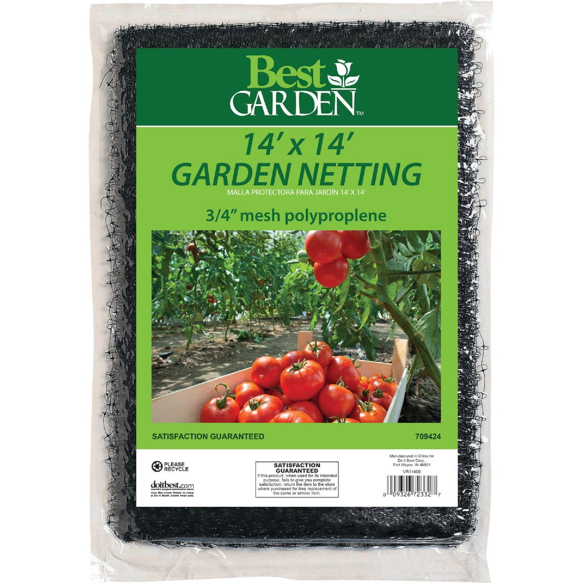 DO IT BEST GS 709424 Garden Netting, 14'X14'