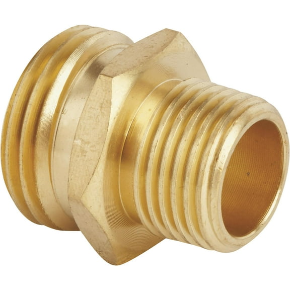 Best Garden Brass Non-Swivel Hose Connector