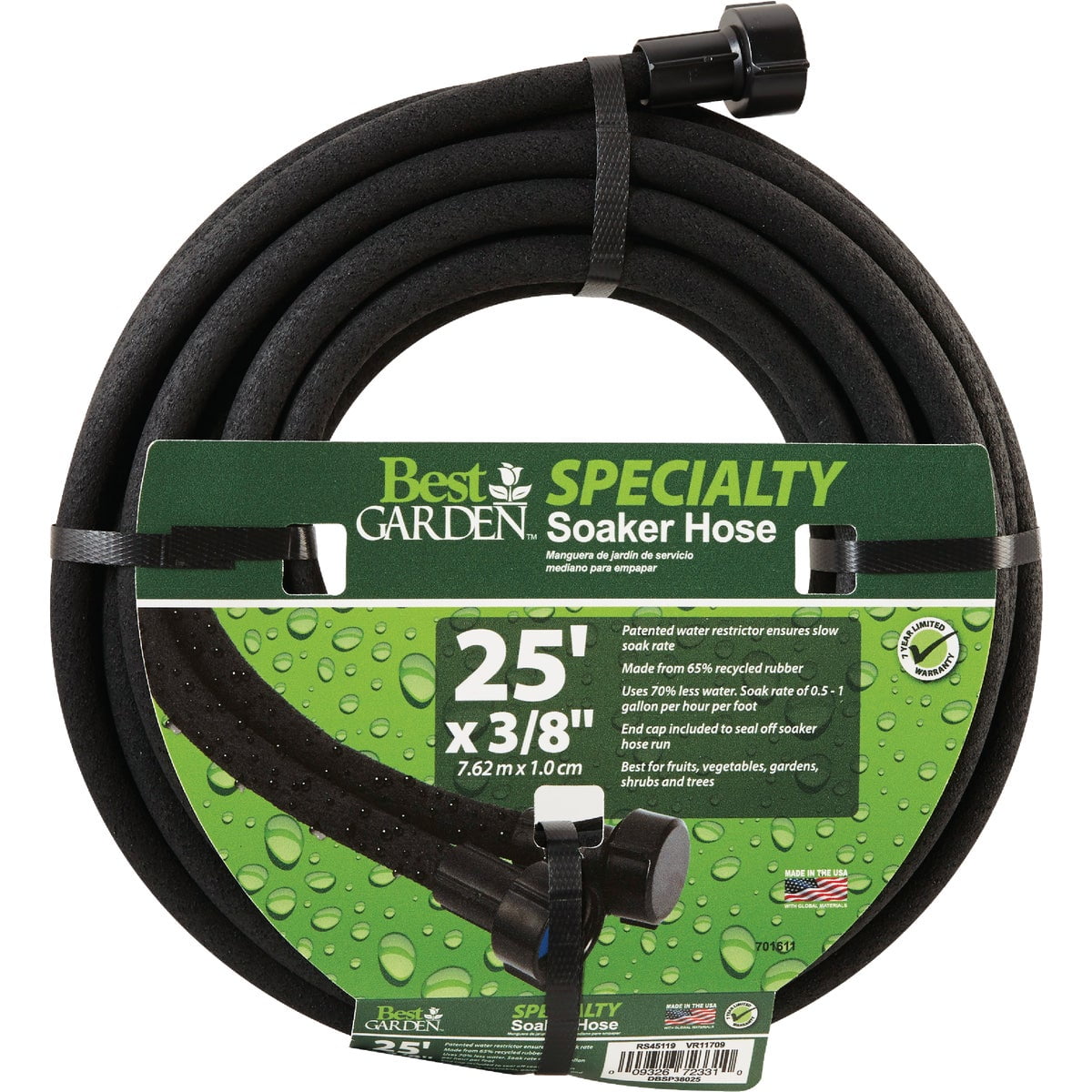 Best Garden DBSP38025 3/8" x 25' Soaker Hose