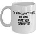 Best Geography Teacher Mom Coffee Mug Cool Appreciation From Daughter