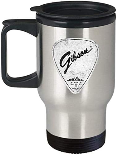 for Best Gibson Guitar Pick Cup (Travel) Gibson Electric Guitarist Bassist Acoustic Accessories Merchandise Shirt Sticker Decal Art Decor Funny Mom Coffee Mug Gift 14 oz