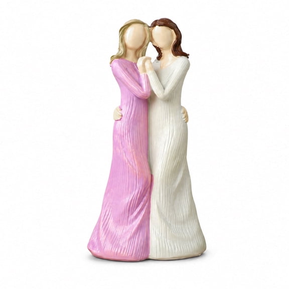 Best Gift for Sisters Hand-Painted Angel Sculpture Statue Gift Symbolizing Sister Bond Friendship Home Decor Figurine Birthday Christmas