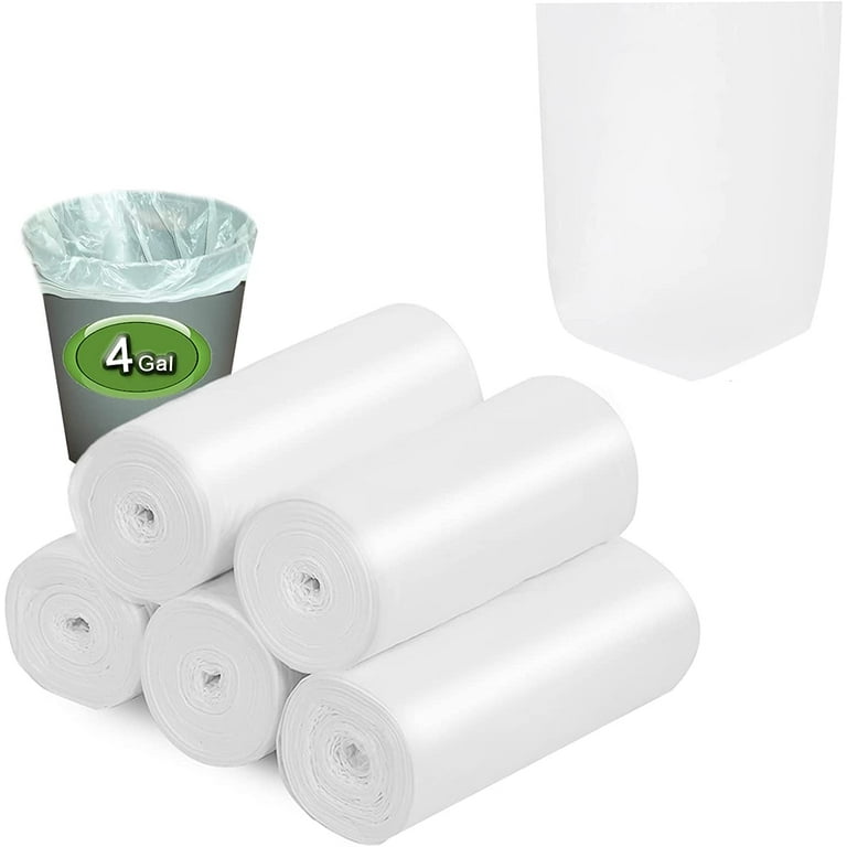 Total 4 Gallon Bathroom Small Trash Bags, Disposable Thin Trash Bags,  Kitchen Storage Small Garbage Bags, Plastic Bags For Kitchen Office And  Restaurant - Temu