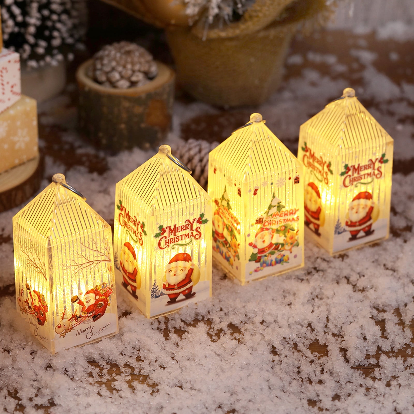 Best Gift for Christmas! Corashan Christmas Candle with Led Tea Light