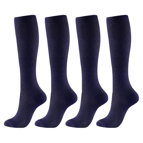 Best Gift for Women 4pair Unisex Compression Socks Zipper Stretch Leg Support Open Toe Knee Stockings