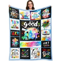 Best Gifts for Artists, Art Teacher Gifts, Art Teacher Appreciation Gifts, Art Gifts for Women Men, Art Lovers Birthday Gift, Art Teacher Retirement Throw Blanket 60"x50"