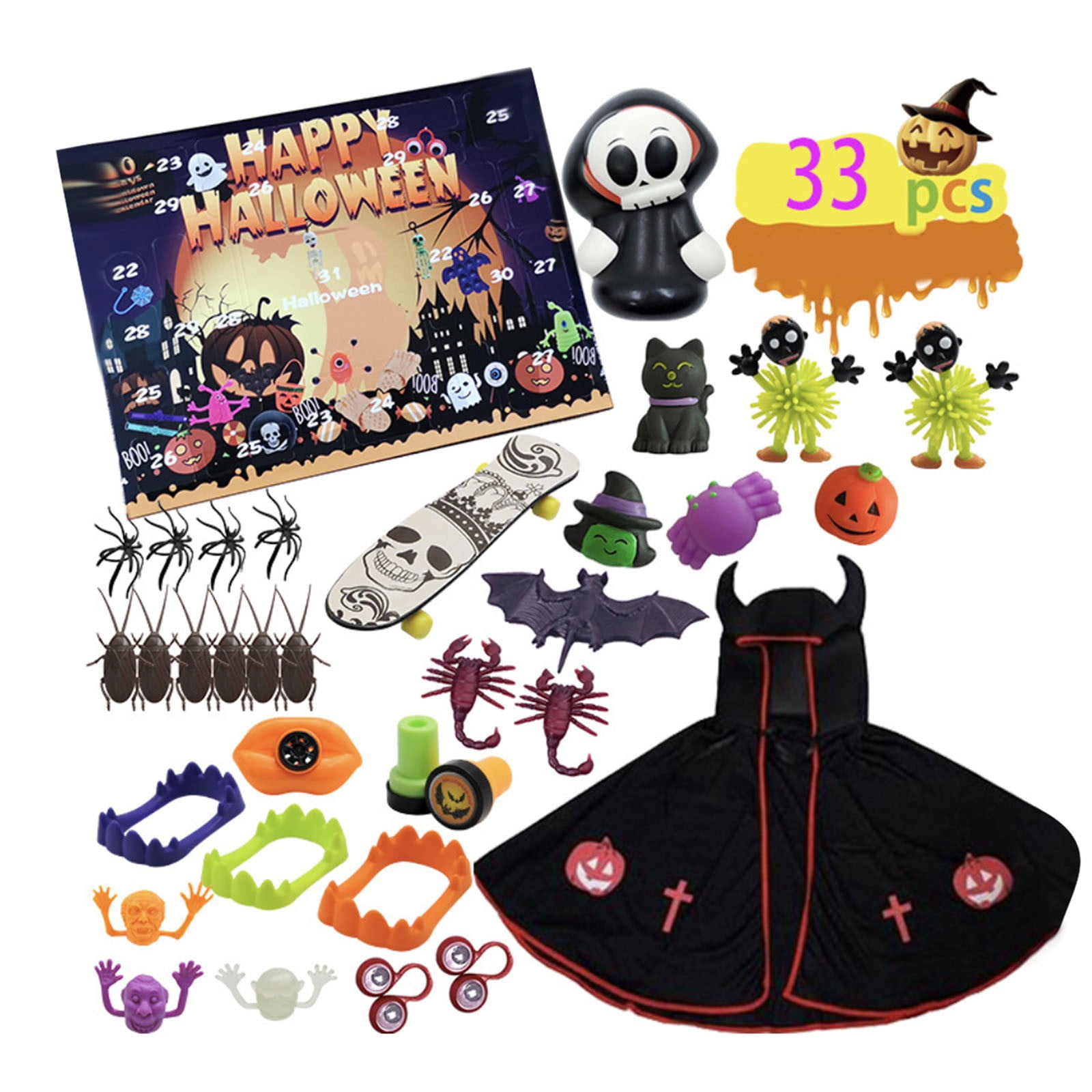 Best Gifts Reduce 2022 Halloween Countdown Advent Calendar Hand Tear