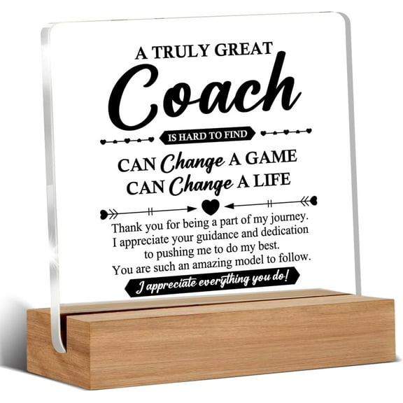 Best Gifts for Women Men, Inspirational Appreciation Gifts for Softball, Baseball, Football, Soccer es Decorative Desk Acrylic Signs Plaque