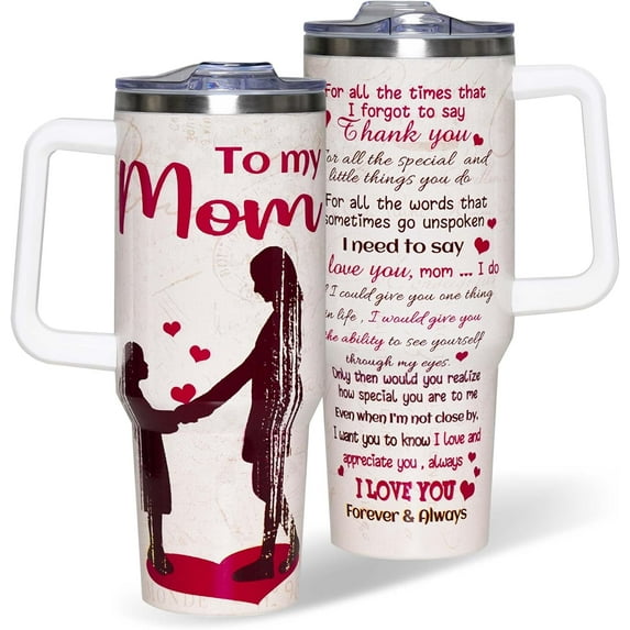 Best Gigi Ever Tumbler 40oz - Grandmother Gifts from Grandkids - Mother's Day, Birthday Present - Insulated Cup with Handle