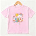 thumbnail image 1 of Best Girl Sun Rainbow Girls Graphic Tee, Cute Retro Flower 100% Cotton Kids Short Sleeve T-Shirt 4-13Y, 1 of 5