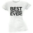 thumbnail image 1 of Best Girlfriend Ever White Soft Juniors T-Shirt - Small, 1 of 1