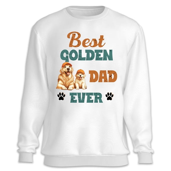 Best Golden Retriever Dad Ever Happy Father's Day Sweatshirt Unisex Merch Goldens Dog Lover Gifts Idea - 02006