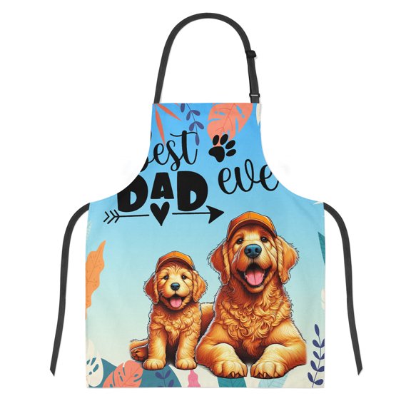 Best Goldendoodle Dad Ever Happy Father's Day Apron Doodle Dog Lover Gifts Idea for Cooking Grilling Baking Painting Gardening - 02006