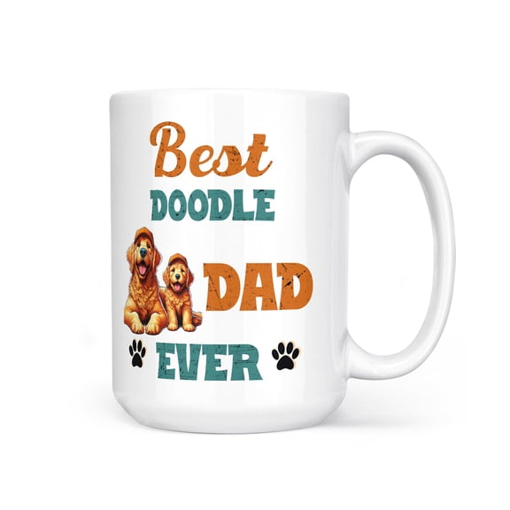 Best Goldendoodle Dad Ever Happy Father's Day Mug Doodle Dog Lover Gifts Idea Coffee Tea Cup - 02006