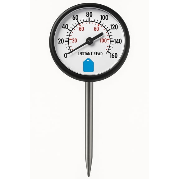 Best Good Grips Analog Instant Read Thermometer for Kitchen Cooking, Accurate Temperature Gauge, Heavy-Duty Design Over 1 LB, Essential Meat and Food Thermometer for Chefs 11133300
