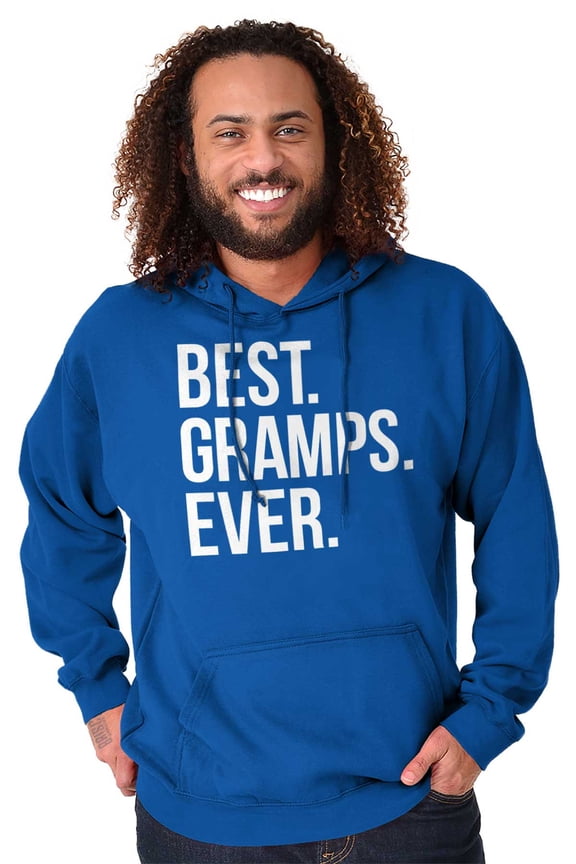 Best Gramps Ever Grandpa Grandfather Hoodie Hooded Sweatshirt Men Brisco Brands L